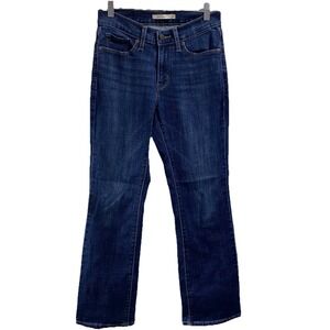Levi Strauss&Co. WOMENS‎ Curvy Bootcut Jeans 27x30 Dark Blue EUC